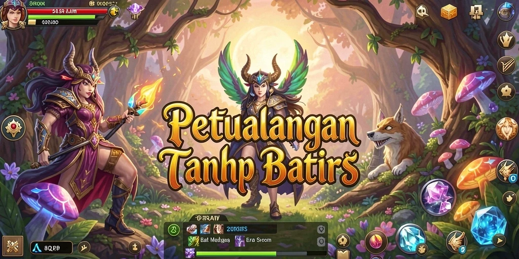 Screenshot menampilkan aksi seru dalam pertarungan ARPG di 8QR.