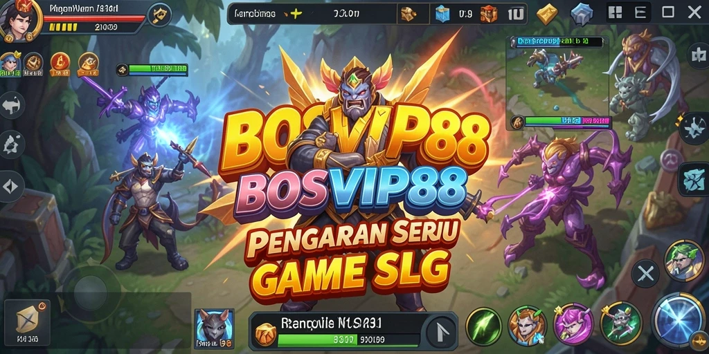 Tampilan gameplay seru dari BOSVIP88 yang menampilkan strategi SLG.