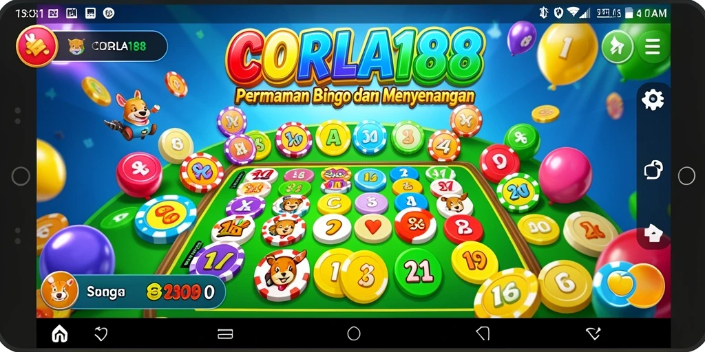 Tangkapan layar gameplay CORLA188 yang menampilkan aksi Bingo seru.