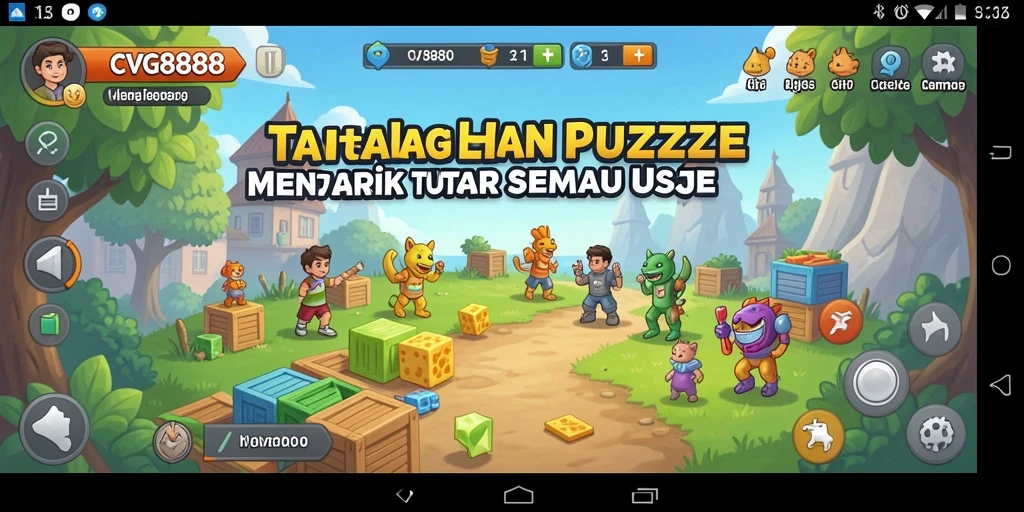 Screenshot gameplay CVG8888 menampilkan tantangan Puzzle yang seru.
