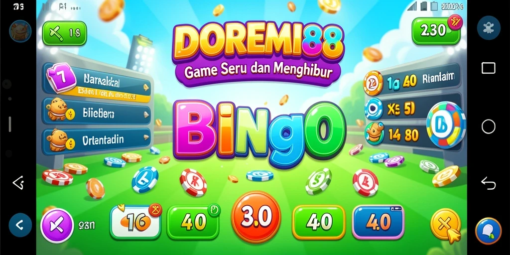 Screenshot menarik dari gameplay DOREMI88 menampilkan momen seru Bingo.