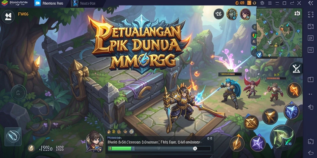 Screenshot yang menampilkan aksi seru gameplay MMORPG di FW66.
