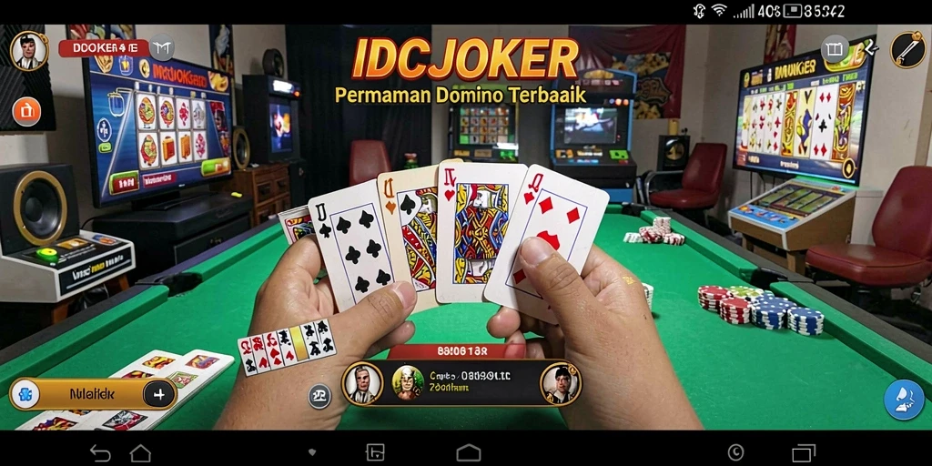 Tampilan gameplay seru di IDCJOKER saat bermain Domino.