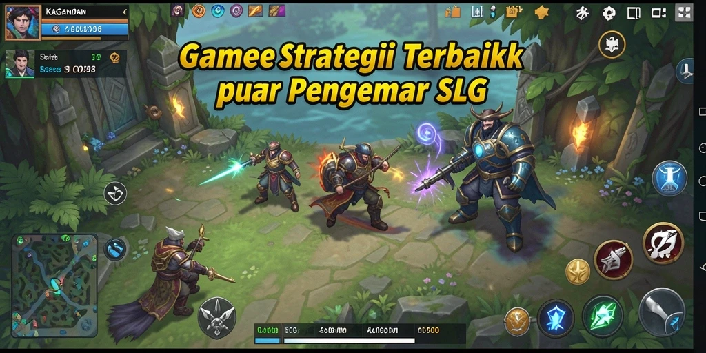 Tampilan gameplay KAGANDAN yang epik dengan pertempuran strategis.
