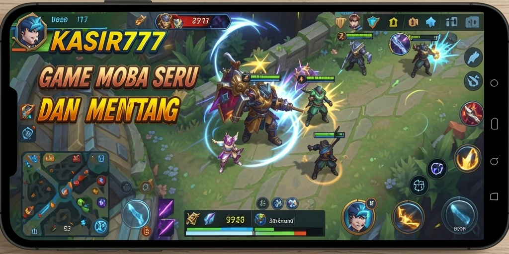 Tampilan gameplay seru dalam KASIR777 dengan aksi hero yang menakjubkan.