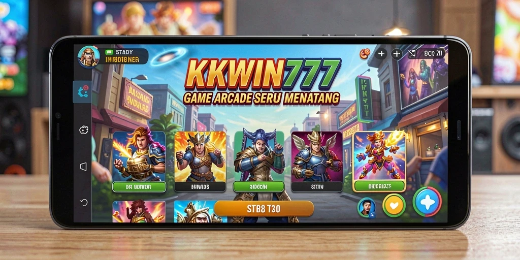 Screenshot dari gameplay KKWIN777 menunjukkan aksi seru dalam game Arcade.