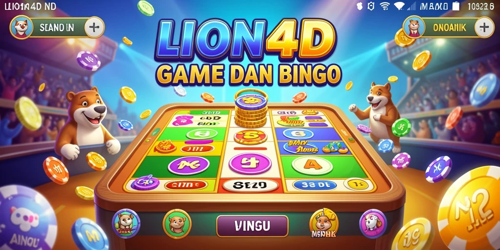 Gameplay seru LION4D saat pemain bermain Bingo.