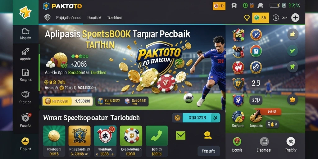 Screenshot utama PAKTOTO menampilkan pengalaman taruhan yang interaktif.