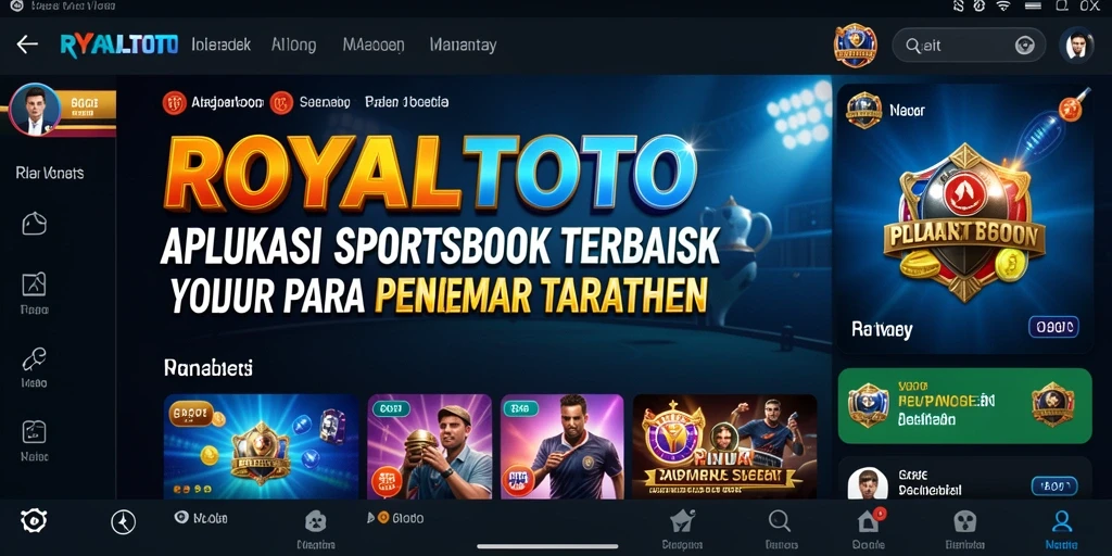 Tampilan gameplay menarik dari aplikasi Sportsbook ROYALTOTO.