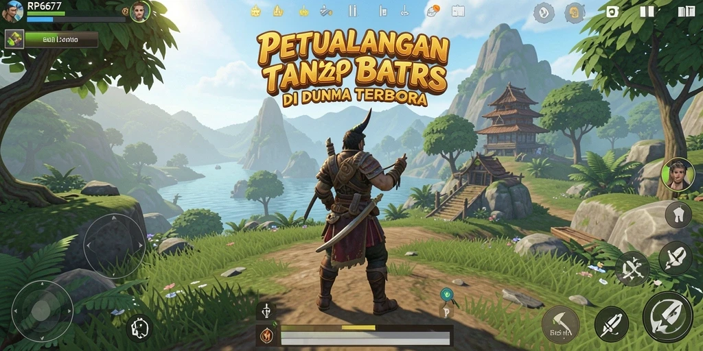 Tampilan gameplay RP6677 yang mengagumkan di dunia terbuka.