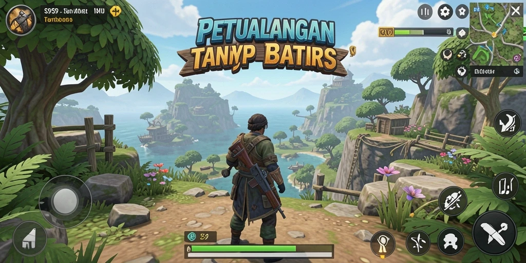 Screenshot gameplay menarik dari S9S9 di dunia terbuka.