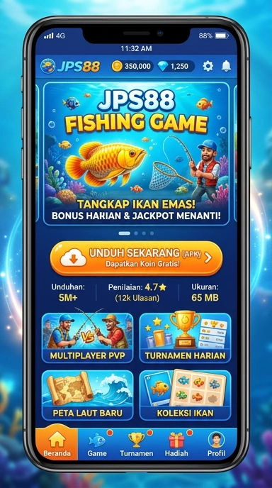 Screenshot aplikasi jps88 menampilkan katalog aplikasi yang beragam.